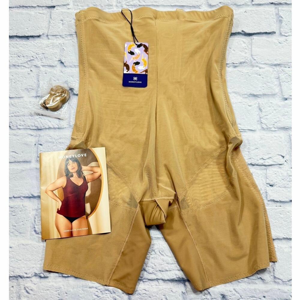 NWT Honeylove Superpower Short Sand Nude Beige Shapewear Large HLSW05-SAND-L